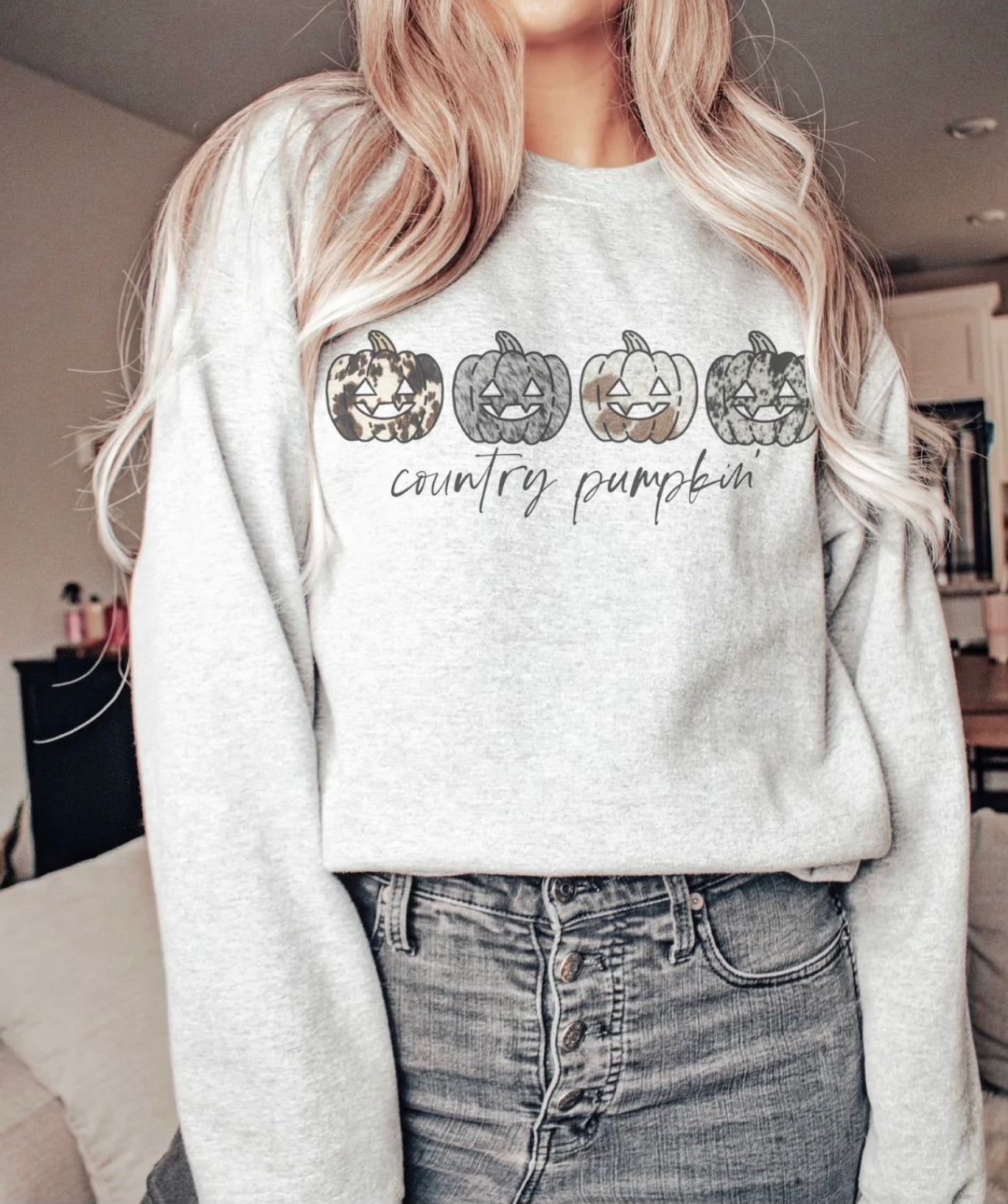 Country Pumpkin Crewneck