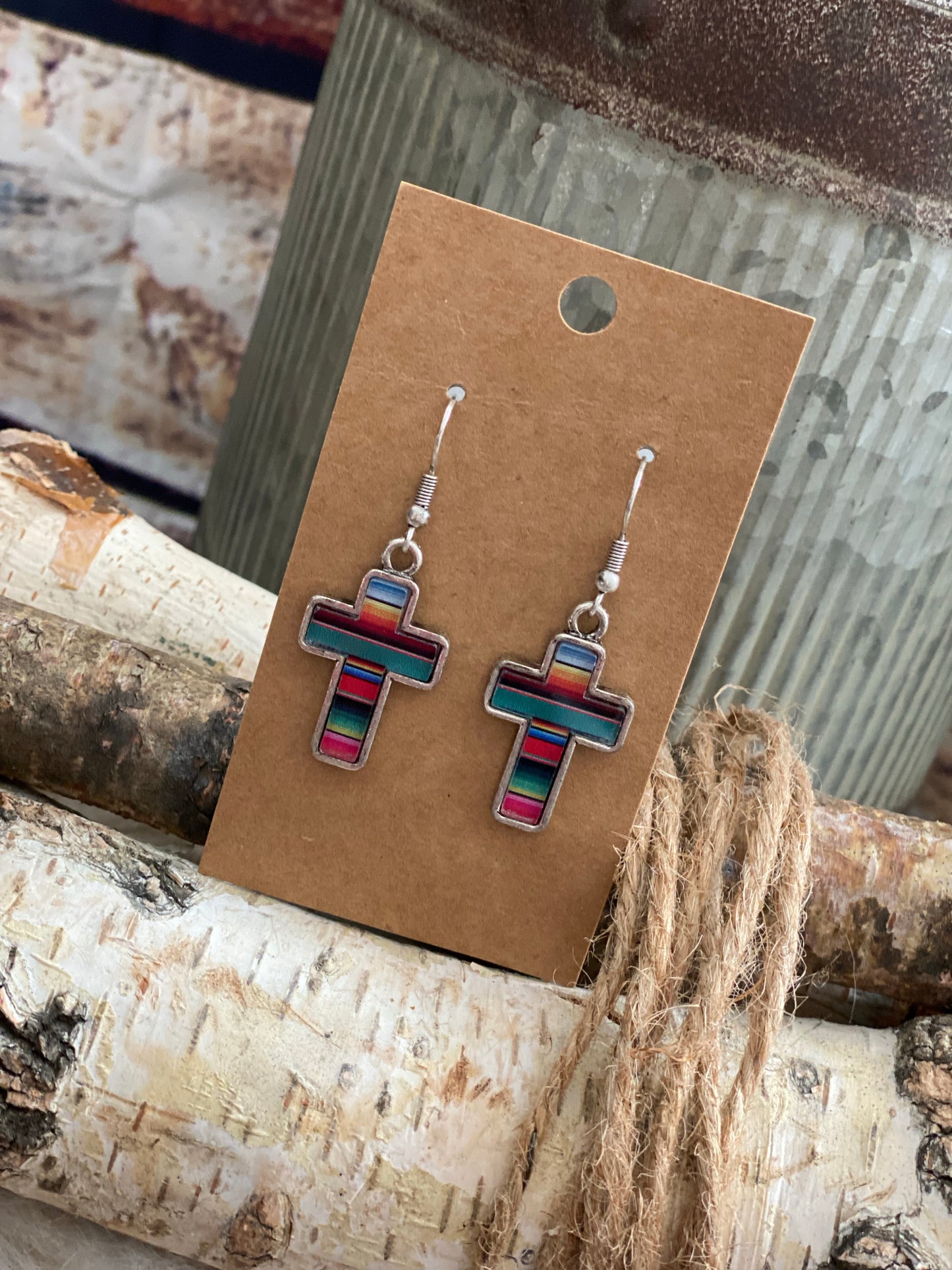 Cross Serape Earring