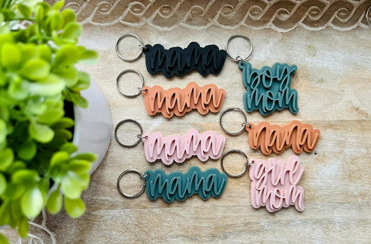 Mama' Acrylic Key Chains Assortment