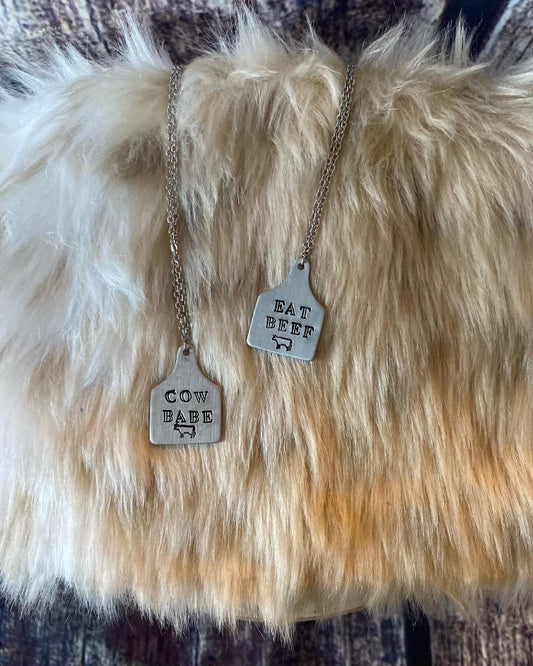 Stamped Metal Necklace