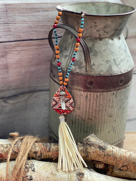 Faux Tassel Long Necklace
