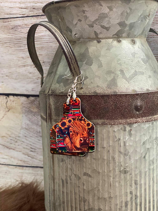 Ruggish Serape Highland Earring