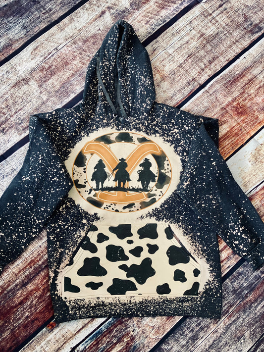 Cow Print YS Hooded Sweatshirt