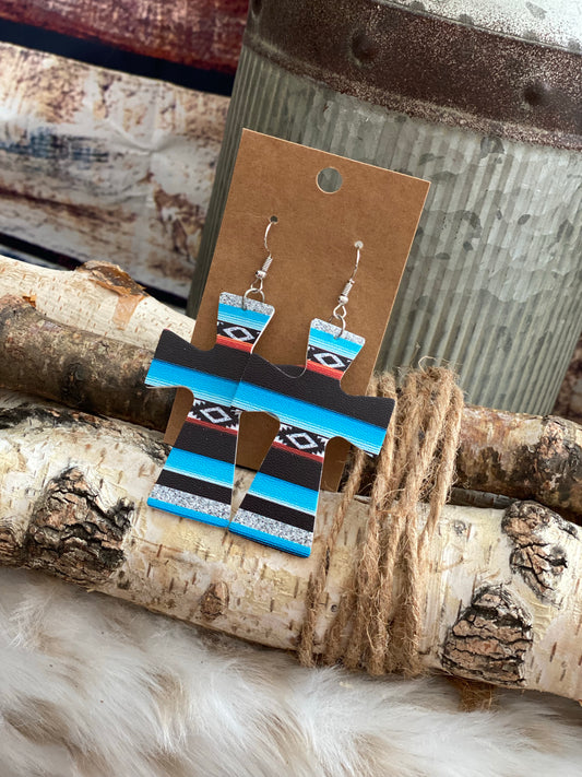 Cross Faux Earring
