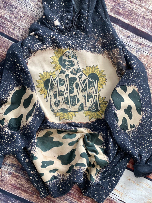Mama Cow Tag Hooded Sweatshirt