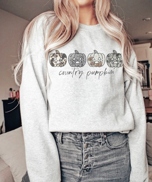 Country Pumpkin Crewneck
