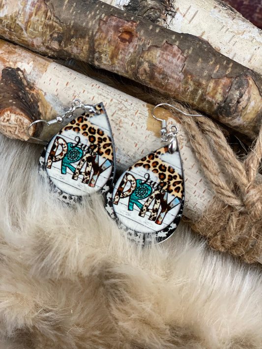 Just Pray Teardrop Earring