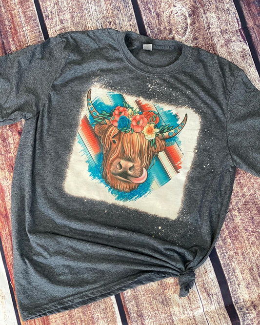 Floral Serape Highland T-Shirt