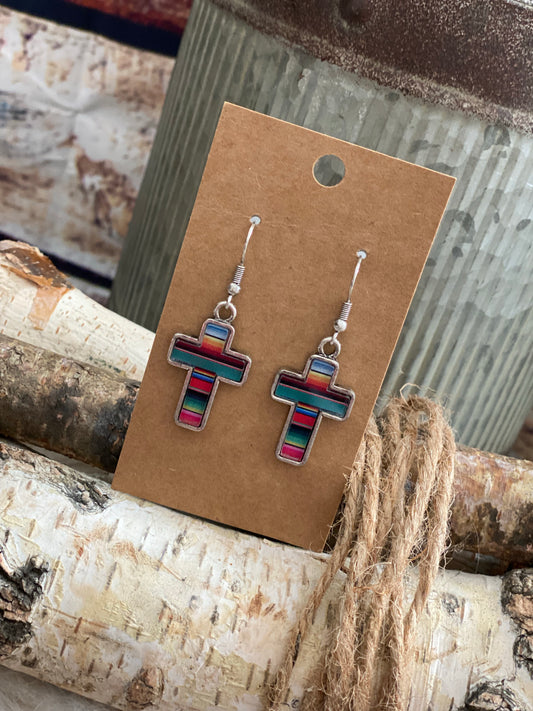 Cross Serape Earring