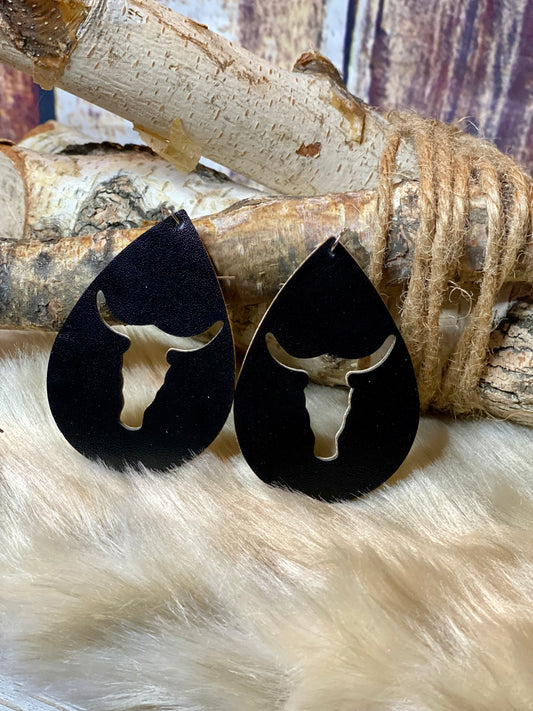Steer Head Faux Earring