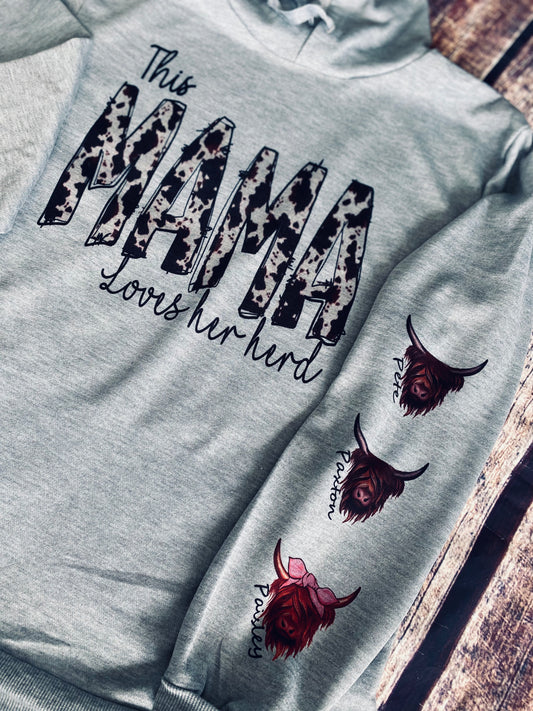 This Mama Loves Her Herd Crewneck