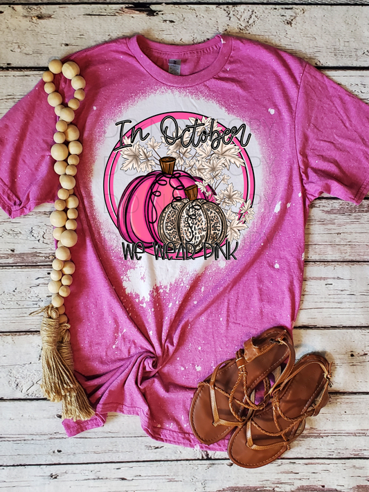 In October We Wear Pink T-Shirt
